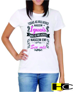 Camisetas femininas personalizadas